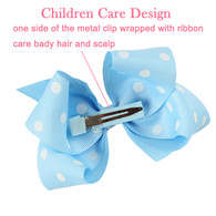 15 pcs 4 " Boutique Girls Polka dots Hair Bows Hair Clips For Baby Girls Toddlers