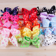 15 pcs 4 " Polka dots Infant Hair Bows Hair band Headband For Newborn Baby Girls Toddlers …